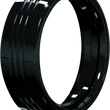 Load image into Gallery viewer, Kuryakyn 7inch Headlamp Trim Ring Gloss Black - Main Product View