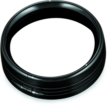Load image into Gallery viewer, Kuryakyn 7inch Headlamp Trim Ring Gloss Black - Side View