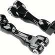 Load image into Gallery viewer, Kuryakyn Adjustable Passenger Peg Mount 93 and Up Touring Gloss Black - Main Product View
