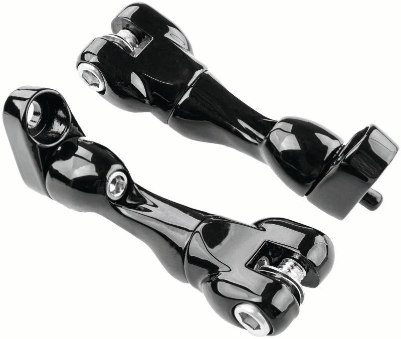 Kuryakyn Adjustable Passenger Peg Mount 93 and Up Touring Gloss Black - Main Product View