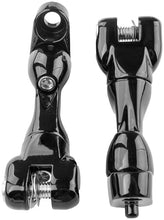 Load image into Gallery viewer, Kuryakyn Adjustable Passenger Peg Mount 93 and Up Touring Gloss Black - Side View