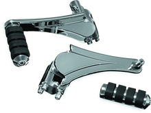 Load image into Gallery viewer, Kuryakyn Adjustable Passenger Pegs With ISO Small Pegs Chrome - Main Product View