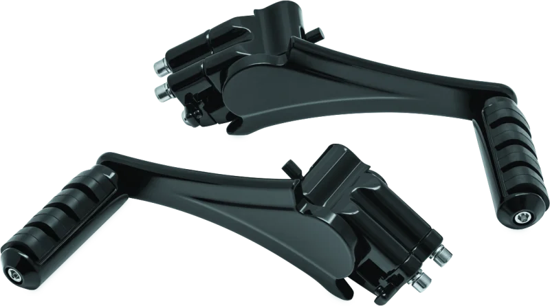 Kuryakyn Adjustable Passenger Pegs With Small ISO Pegs Black - Main Product View