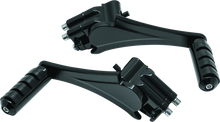 Load image into Gallery viewer, Kuryakyn Adjustable Passenger Pegs With Small ISO Pegs Black - Main Product View