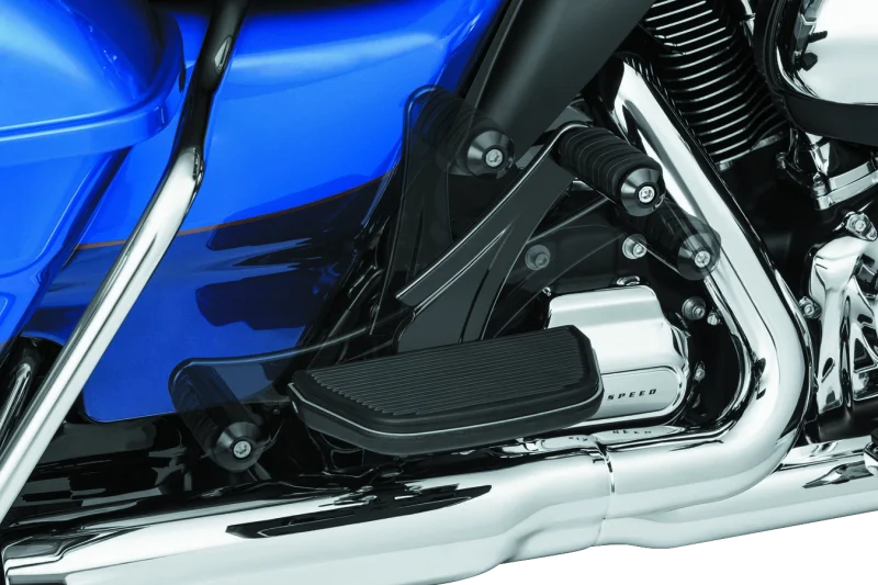 Kuryakyn Adjustable Passenger Pegs With Small ISO Pegs Black - Detail View