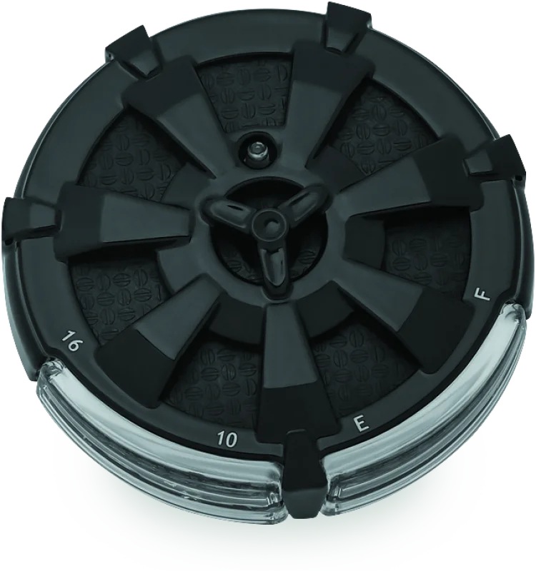 Kuryakyn Alley Cat Fuel & Battery Gauge Gloss Black - Main Product View