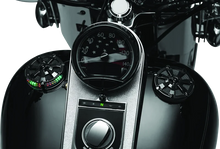 Load image into Gallery viewer, Kuryakyn Alley Cat Fuel &amp; Battery Gauge Gloss Black - Detail View