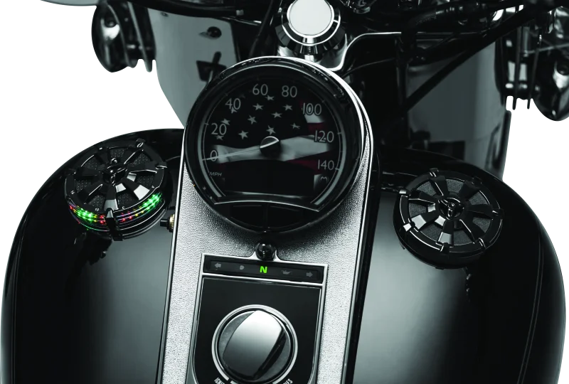 Kuryakyn Alley Cat Gas Cap Black - Detail View