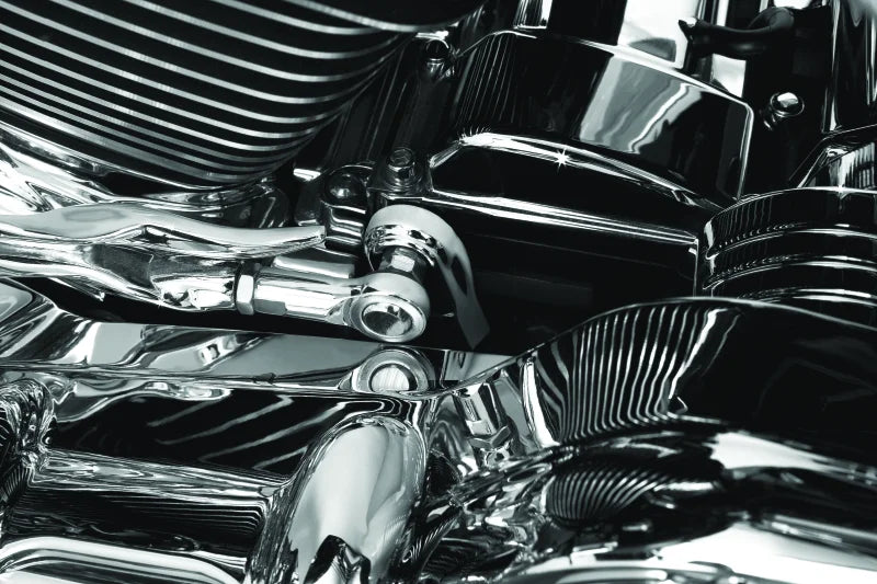 Kuryakyn Ball Joint With Stud Righthand Female 5/16in-24 Threads Chrome - Side View