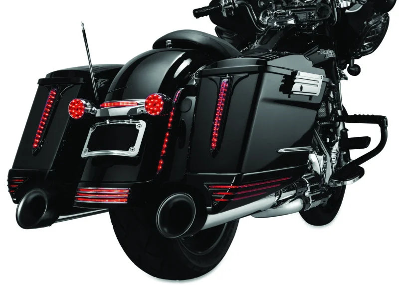 Kuryakyn Billet Antenna Hex/Grooved Black & Raw - Side View