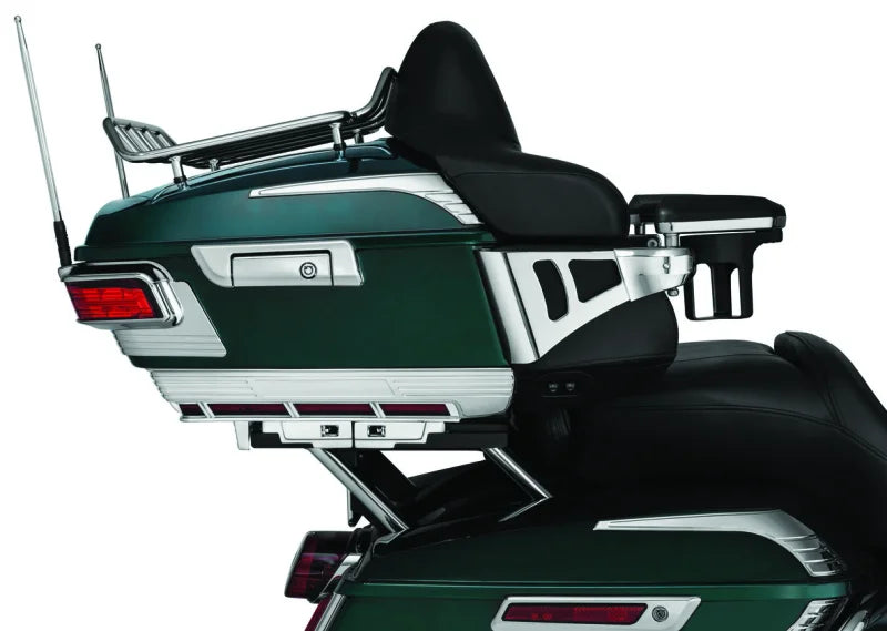 Kuryakyn Billet Antenna Round/Grooved Chrome - Side View