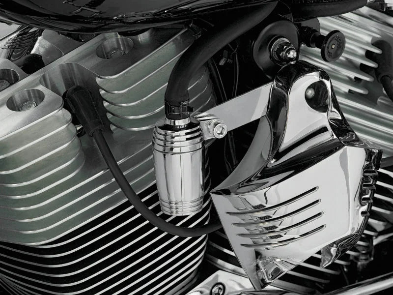 Kuryakyn Bluegrass Breather Catch Tank - Side View
