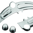 Load image into Gallery viewer, Kuryakyn Boomerang Frame Covers 08-17 Softails Chrome - Main Product View