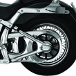Load image into Gallery viewer, Kuryakyn Boomerang Frame Covers 08-17 Softails Chrome - Side View