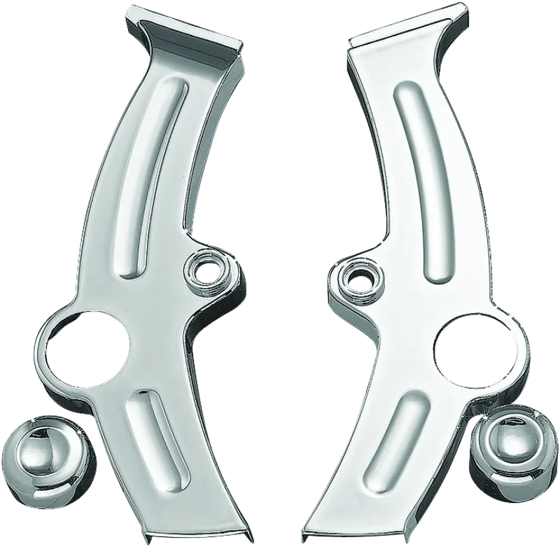 Kuryakyn Boomerang Frame Covers For 00-07 Softail Chrome - Main Product View