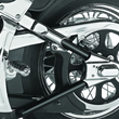Load image into Gallery viewer, Kuryakyn Boomerang Frame Covers For 00-07 Softail Chrome - Side View