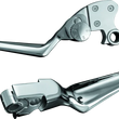 Load image into Gallery viewer, Kuryakyn Boss Blades With Adjustable Clutch 96-Up Cable Chrome - Main Product View