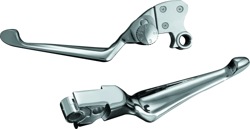 Kuryakyn Boss Blades With Adjustable Clutch 96-Up Cable Chrome - Main Product View