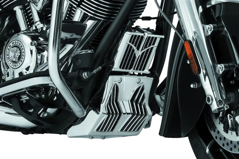 Kuryakyn Chin Fairing Indian Chrome - Side View