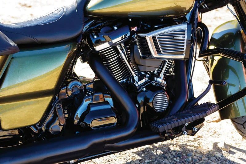 Kuryakyn Classic Faceplate Hypercharger ES Black & Chrome - Back View