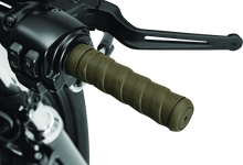 Load image into Gallery viewer, Kuryakyn Classic Wrap Grips 1in Brown - Side View