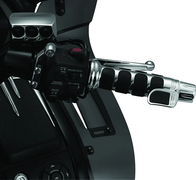 Kuryakyn Contoured ISO Throttle Boss For GL1800 Models Chrome - Side View