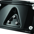 Load image into Gallery viewer, Kuryakyn Curved Laydown License Plate Frame Gloss Black - Main Product View
