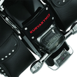 Load image into Gallery viewer, Kuryakyn Curved Laydown License Plate Frame Gloss Black - Side View