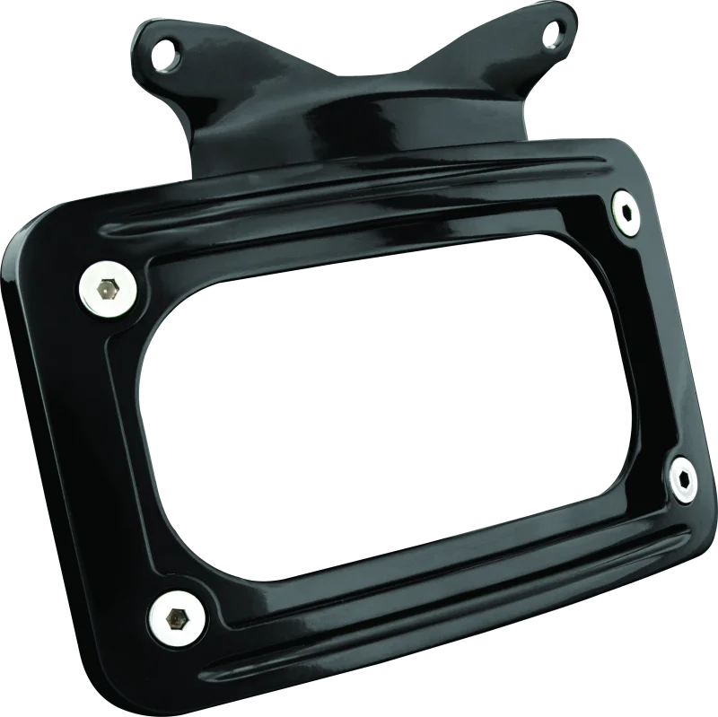 Kuryakyn Curved License Plate Mount Black - Main Product View