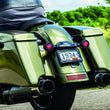 Load image into Gallery viewer, Kuryakyn Curved License Plate Mount Black - Back View