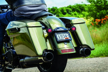 Load image into Gallery viewer, Kuryakyn Curved License Plate Mount Black - Back View