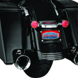 Load image into Gallery viewer, Kuryakyn Curved License Plate Mount Black - Installation View
