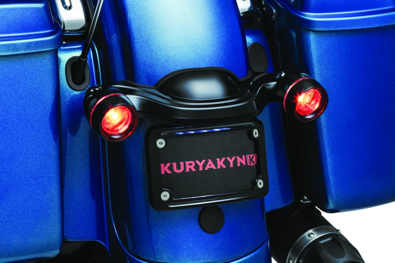 Kuryakyn Curved License Plate Mount Black - Additional View 6