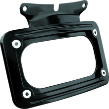 Load image into Gallery viewer, Kuryakyn Curved License Plate Mount Black - Main Product View