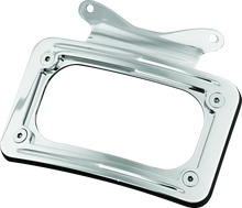 Load image into Gallery viewer, Kuryakyn Curved License Plate Mount Chrome - Main Product View