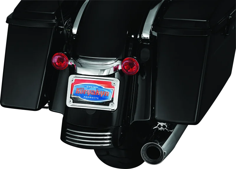 Kuryakyn Curved License Plate Mount Chrome - Additional View 5