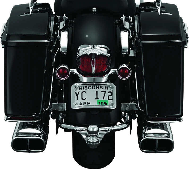 Kuryakyn Curved License Plate Mount Chrome - Additional View 7