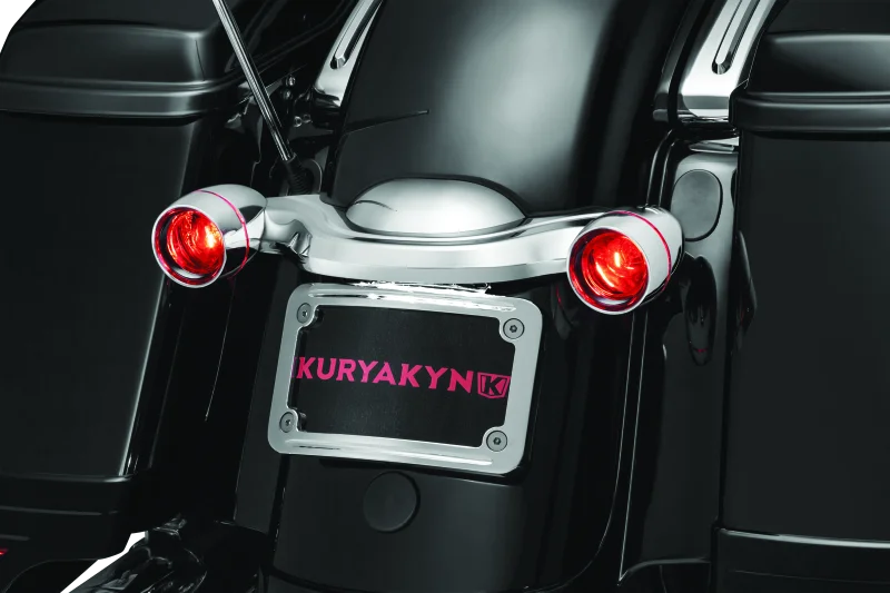 Kuryakyn Curved License Plate Mount Chrome - Additional View 12