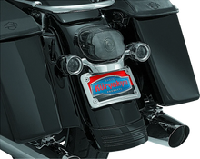 Load image into Gallery viewer, Kuryakyn Curved License Plate Mount Chrome