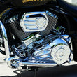Load image into Gallery viewer, Kuryakyn Cylinder Base Cover Indian Models Chrome - Back View