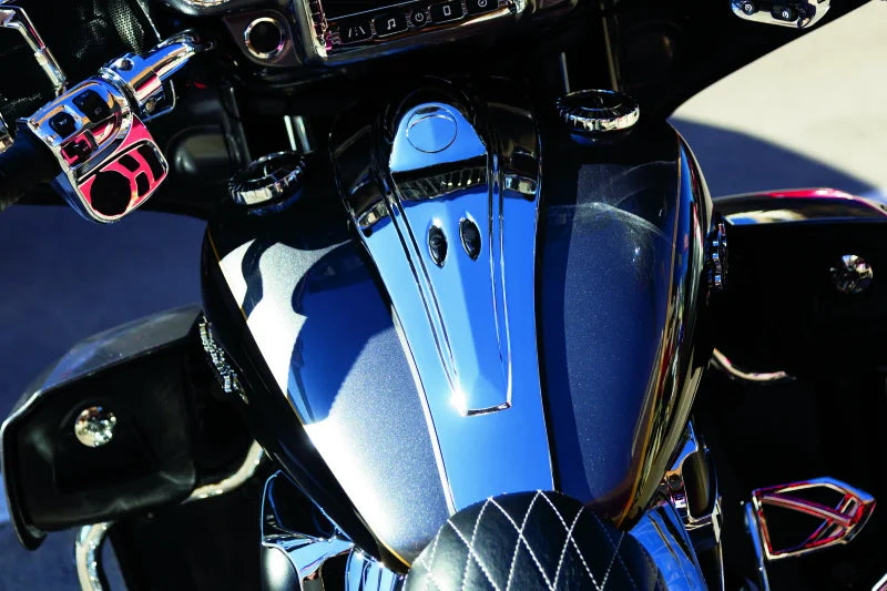 Kuryakyn Dash Console John Shope Series Chrome - Side View