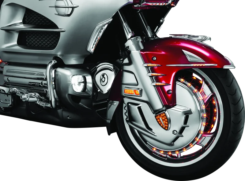 Kuryakyn Deco Eagle Fender Ornament 01-22 Honda GL1800 Chrome - Back View