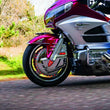 Load image into Gallery viewer, Kuryakyn Deco Eagle Fender Ornament 01-22 Honda GL1800 Chrome - Installation View
