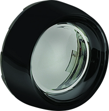 Load image into Gallery viewer, Kuryakyn Deep Dish Bezel For Bullet Turn Signals Smoke Lens Gloss Black - Main Product View