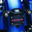 Load image into Gallery viewer, Kuryakyn Deep Dish Bezel For Bullet Turn Signals Smoke Lens Gloss Black - Side View