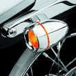 Load image into Gallery viewer, Kuryakyn Deep Dish Bezel With Amber Lens Chrome