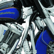 Load image into Gallery viewer, Kuryakyn Deluxe Neck Cover Kit 95-05 Touring Models Chrome - Side View