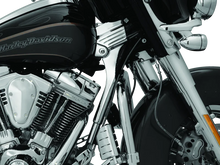 Load image into Gallery viewer, Kuryakyn Deluxe Neck Cover Kit 95-05 Touring Models Chrome - Detail View