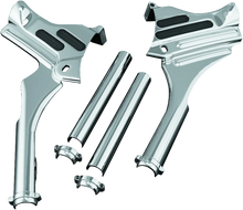 Load image into Gallery viewer, Kuryakyn Deluxe Neck Covers 95-07 Touring Models Chrome - Main Product View