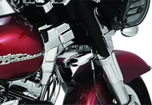 Load image into Gallery viewer, Kuryakyn Deluxe Neck Covers 95-07 Touring Models Chrome - Detail View